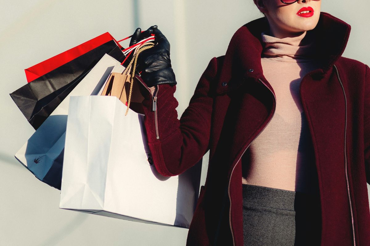 Luxury shopping with escort girl